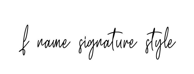 F-name-signature-style signature