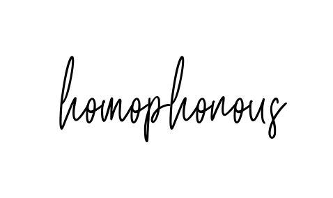 Homophonous signature