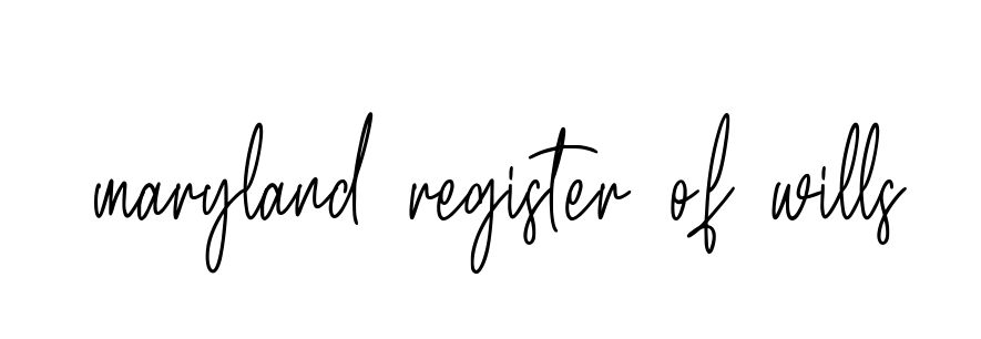 Maryland-register-of-wills signature