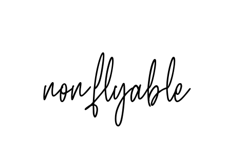 Nonflyable signature
