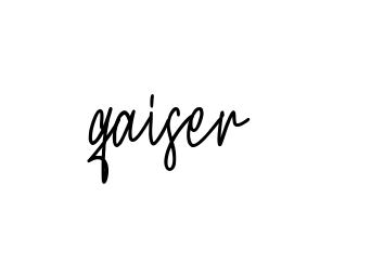 Qaiser- signature