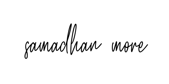 Samadhan-more signature
