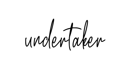 Undertaker signature