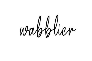 Wabblier signature