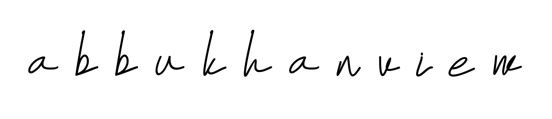 A-b-b-u-k-h-a-n-v-i-e-w signature