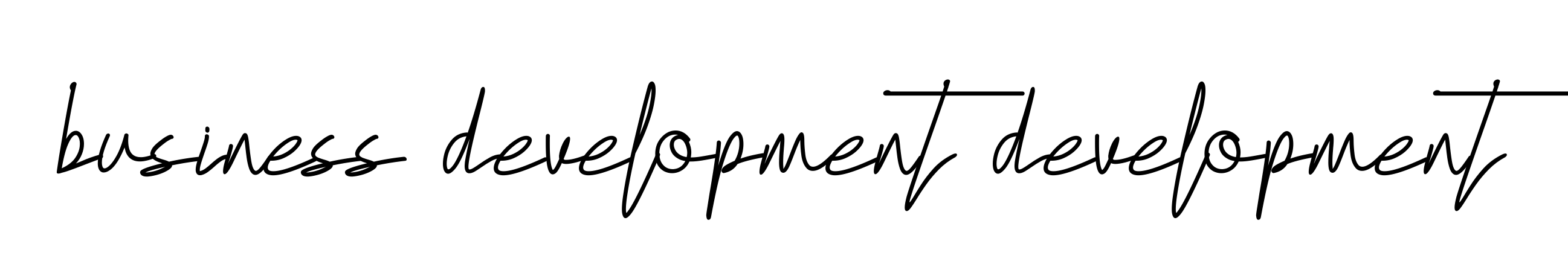 Business-development-development signature