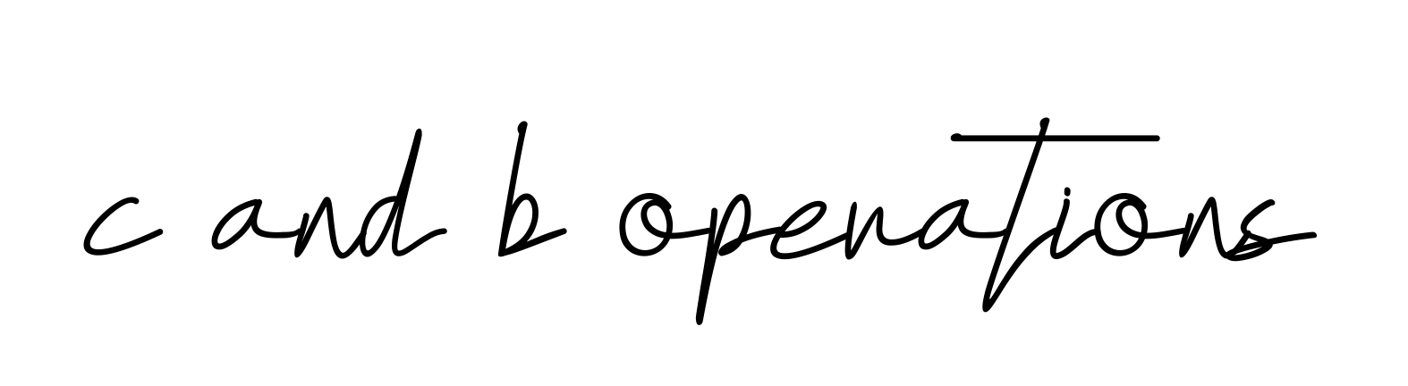 C-and-b-operations signature