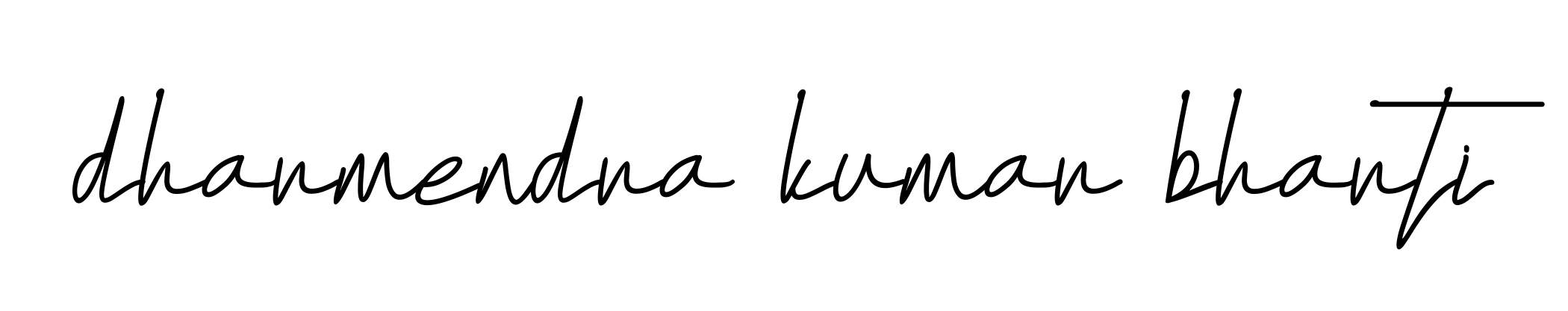 Dharmendra-kumar-bharti signature