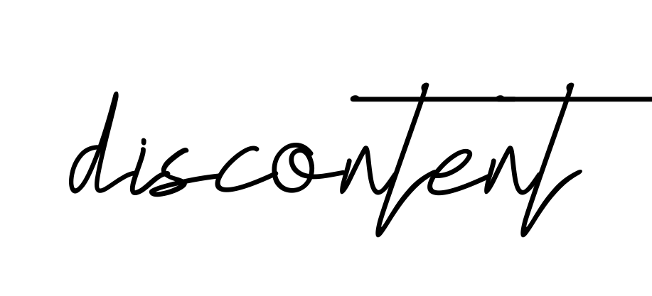 Discontent signature