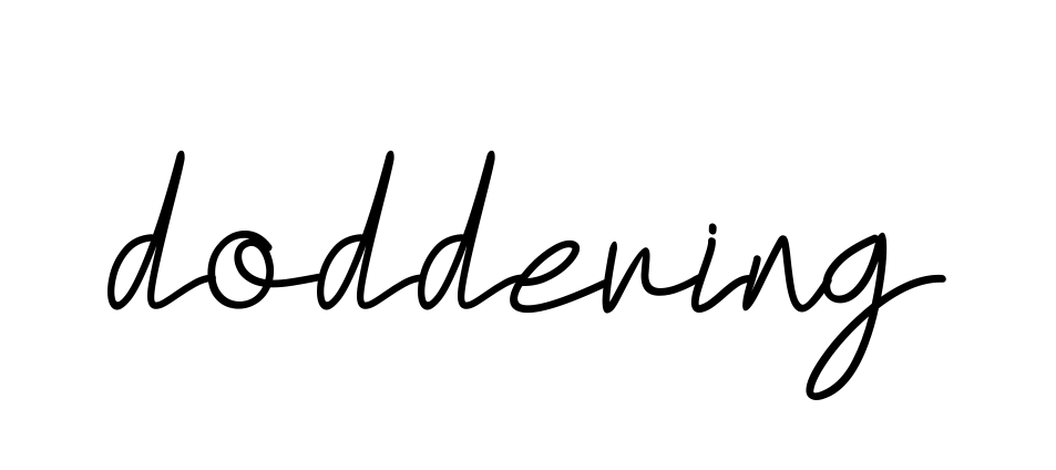 Doddering signature