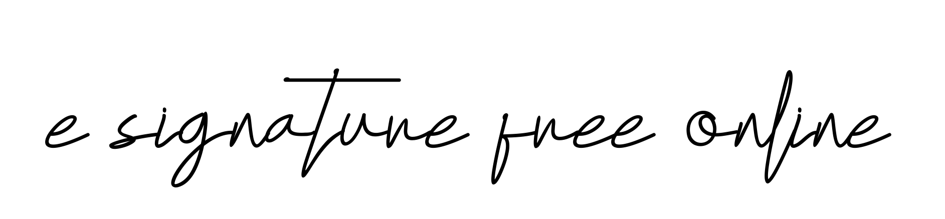 E-signature-free-online signature