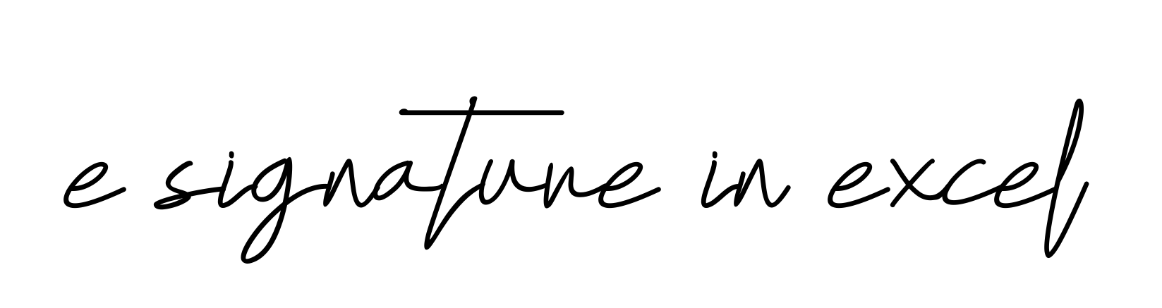 E-signature-in-excel signature
