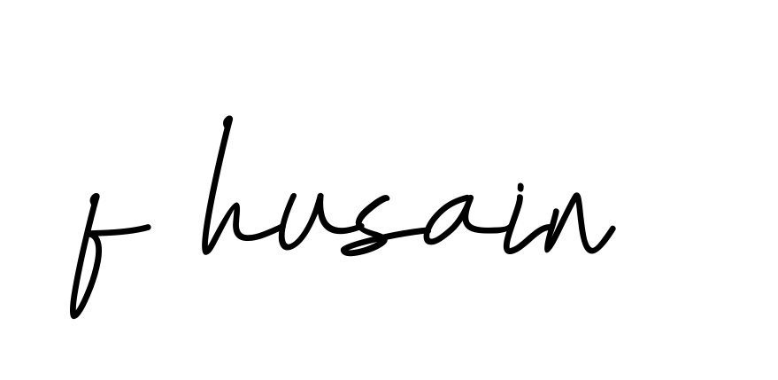 F-husain- signature