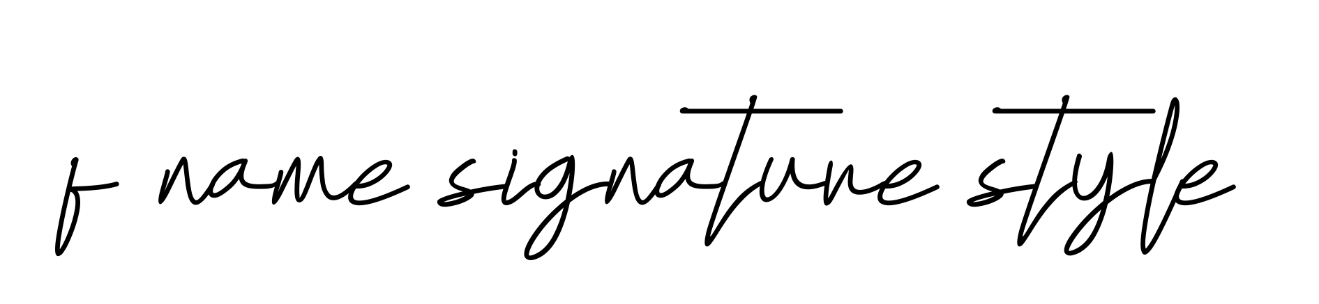 F-name-signature-style signature