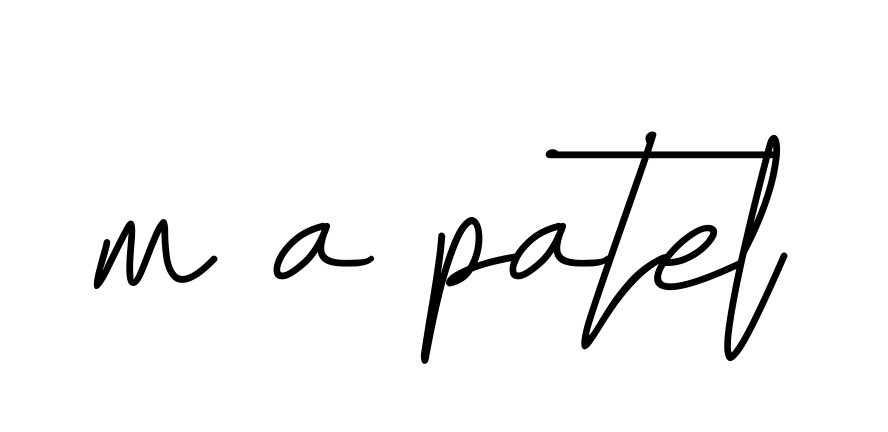 M-a-patel signature