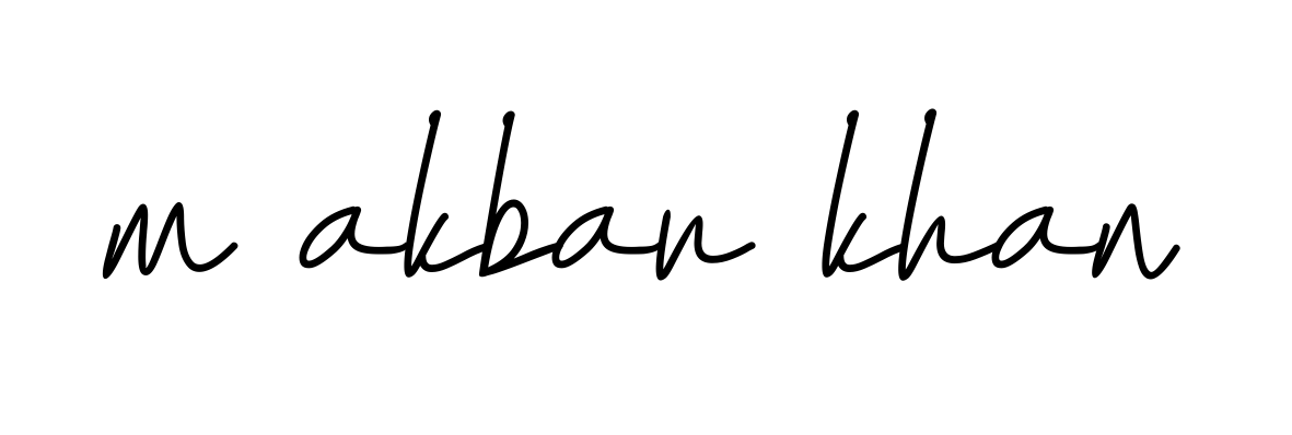 M-akbar-khan signature