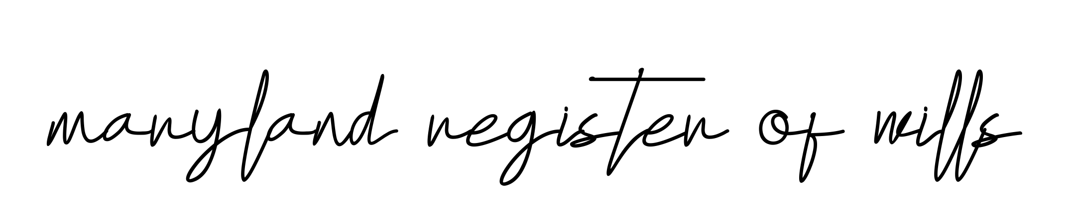 Maryland-register-of-wills signature