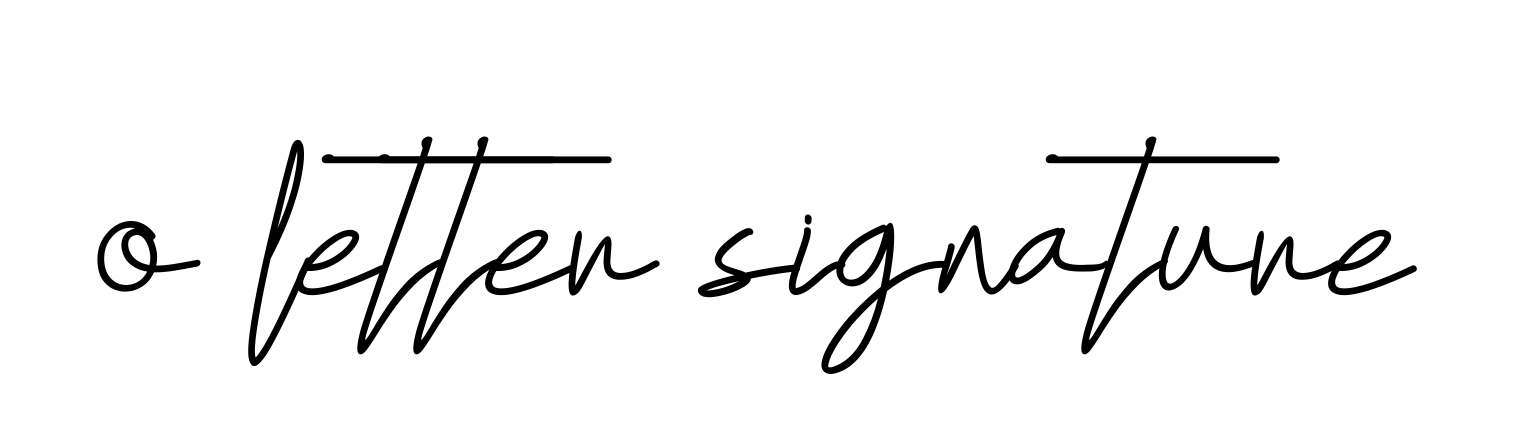 O-letter-signature signature