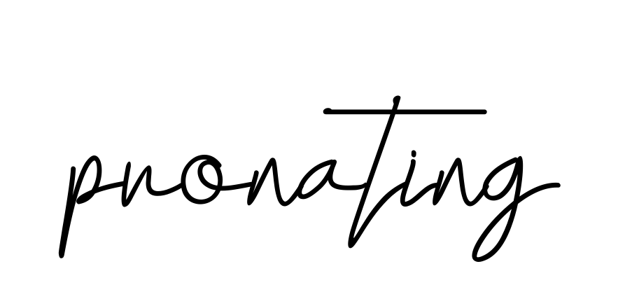 Pronating signature
