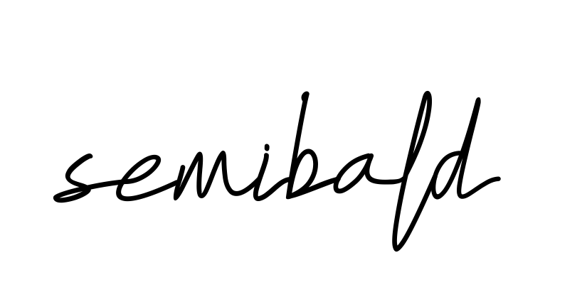 Semibald signature