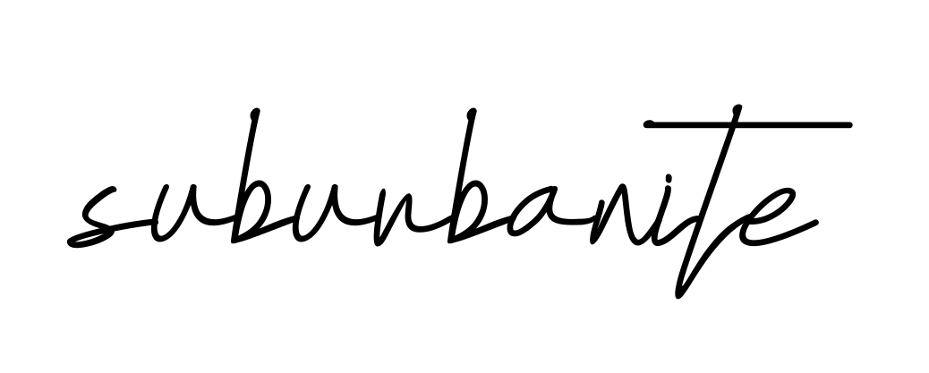 Suburbanite signature
