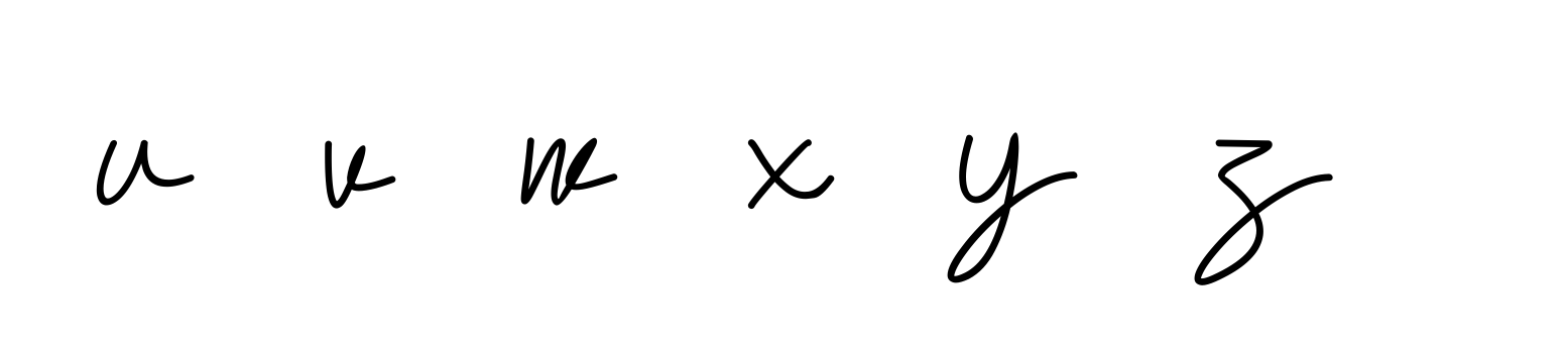 U--v--w--x--y--z-- signature