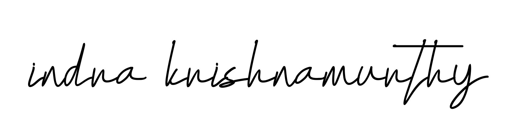 Indra-krishnamurthy signature
