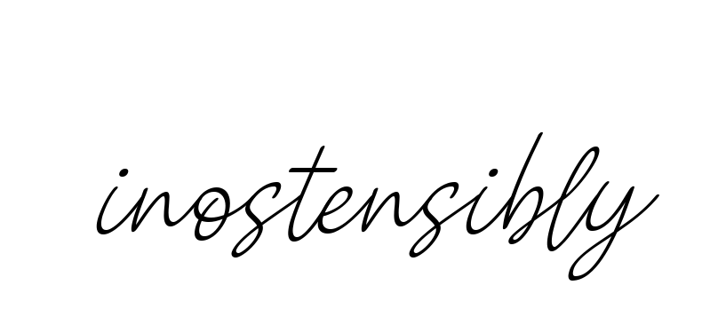 Inostensibly signature