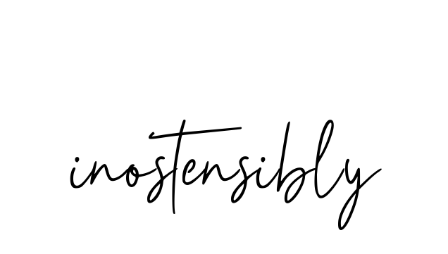 Inostensibly signature