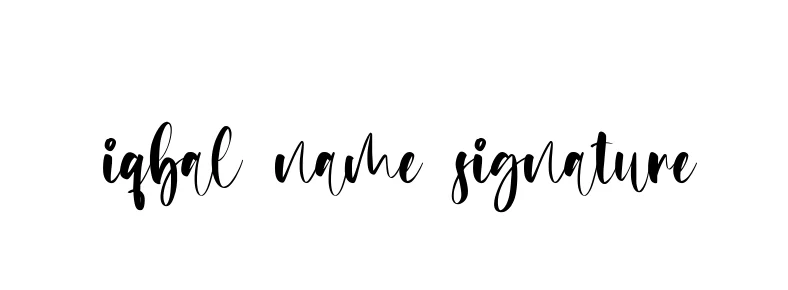 Iqbal-name-signature signature