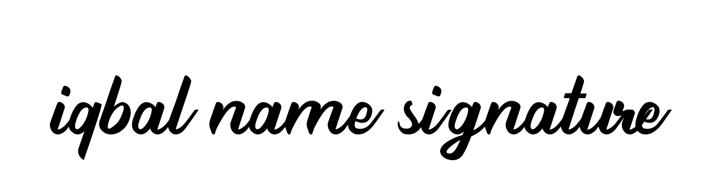 Iqbal-name-signature signature