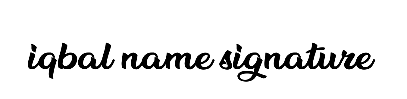 Iqbal-name-signature signature