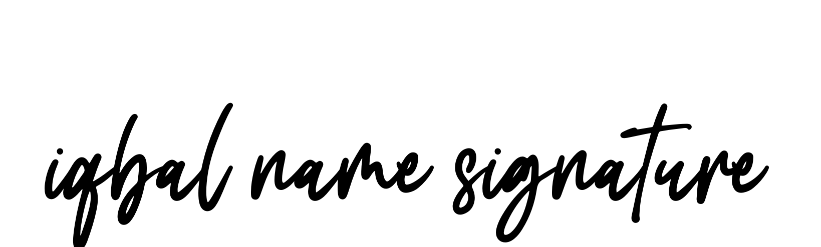 Iqbal-name-signature signature