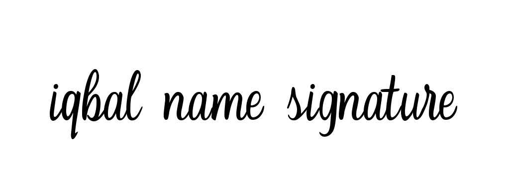 Iqbal-name-signature signature
