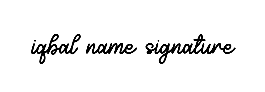 Iqbal-name-signature signature