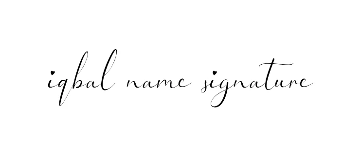 Iqbal-name-signature signature
