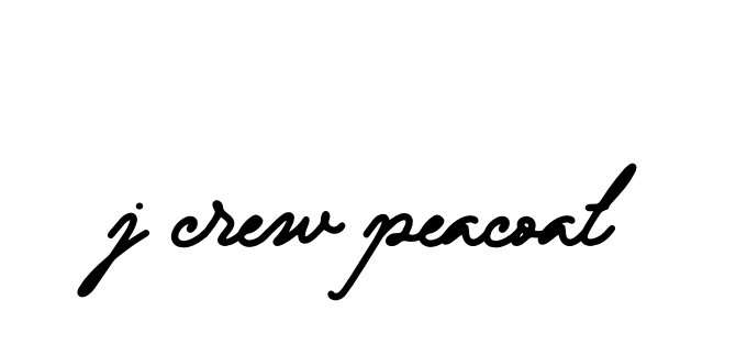 Handwritten Signature for J-crew-peacoat - Style 138 Online