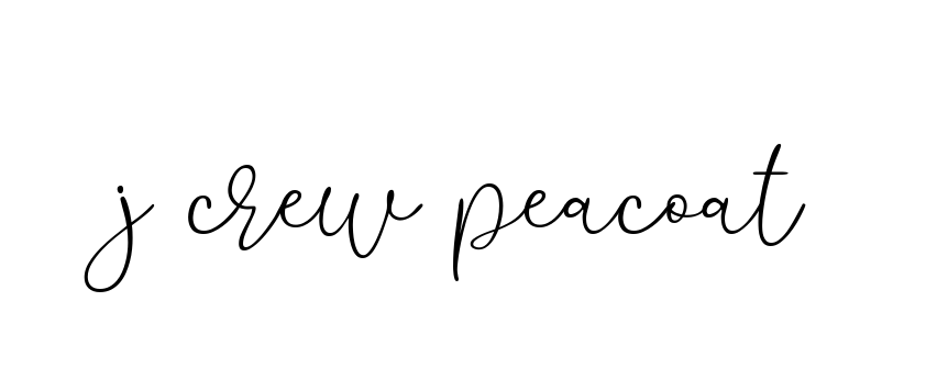 Handwritten Signature for J-crew-peacoat - Style 147 Online