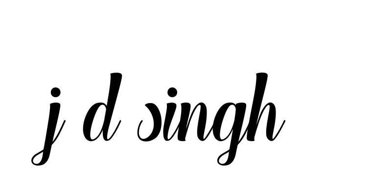 Handwritten Signature for J-d-singh- - Style 148 Online