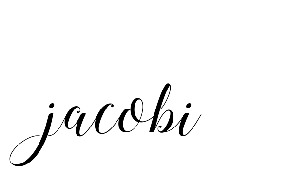 Handwritten Signature for Jacobi - Style 144 Online