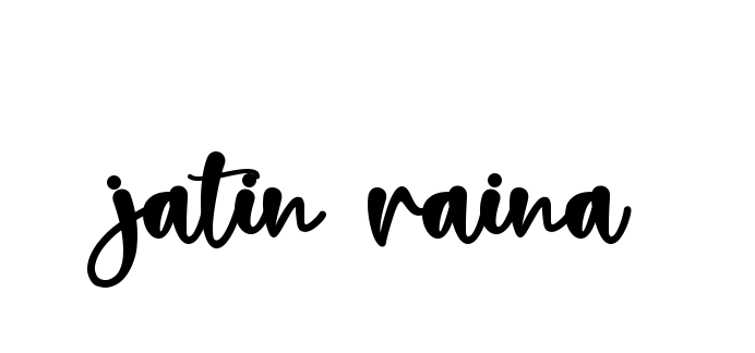 Handwritten Signature for Jatin-raina - Style 136 Online