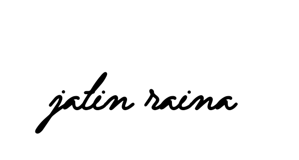 Handwritten Signature for Jatin-raina - Style 137 Online