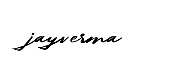 Handwritten Signature for Jayverma - Style 140 Online