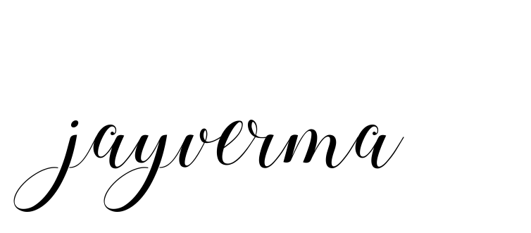 Handwritten Signature for Jayverma - Style 144 Online