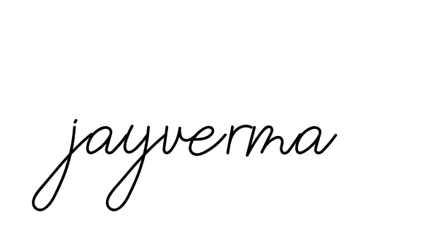 Handwritten Signature for Jayverma - Style 145 Online
