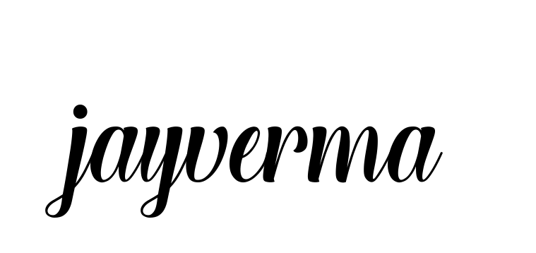 Handwritten Signature for Jayverma - Style 148 Online