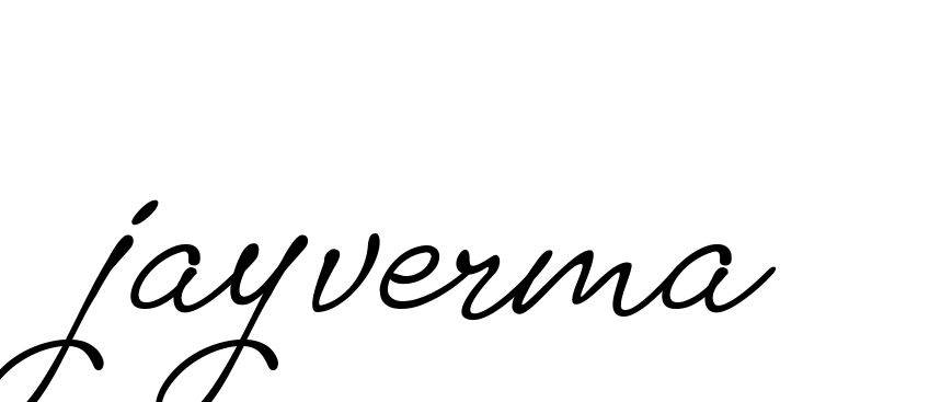 Handwritten Signature for Jayverma - Style 151 Online