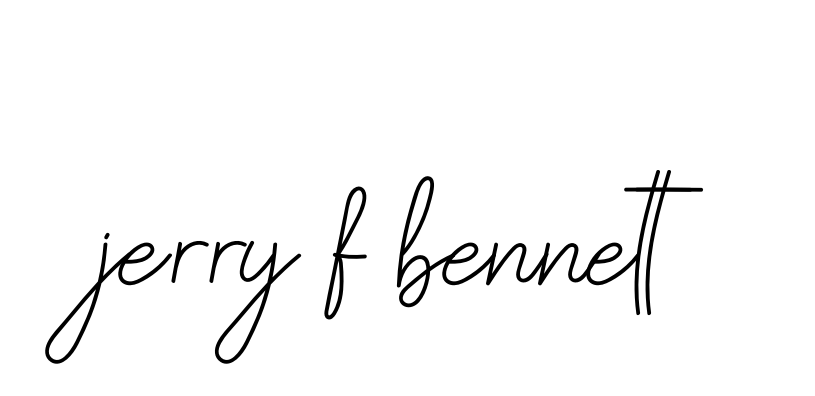 Handwritten Signature for Jerry-f-bennett - Style 145 Online