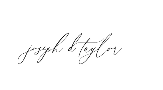 Handwritten Signature for Joseph-d-taylor - Style 134 Online