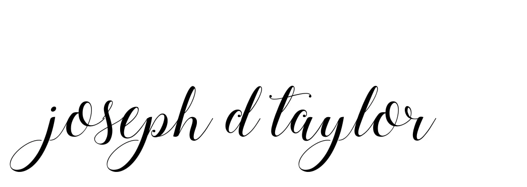 Handwritten Signature for Joseph-d-taylor - Style 144 Online